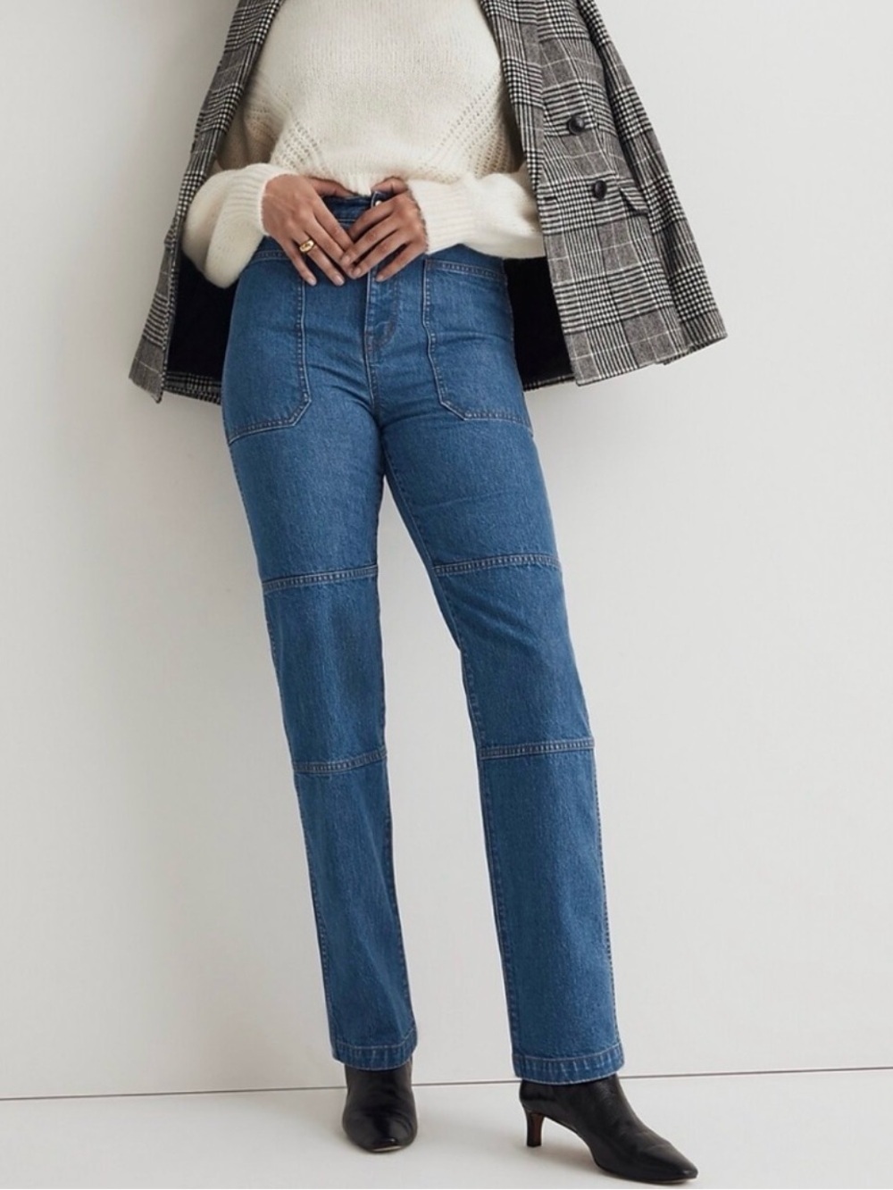 Madewell The ’90s Straight Utility Jean Size 26 High Rise Denim